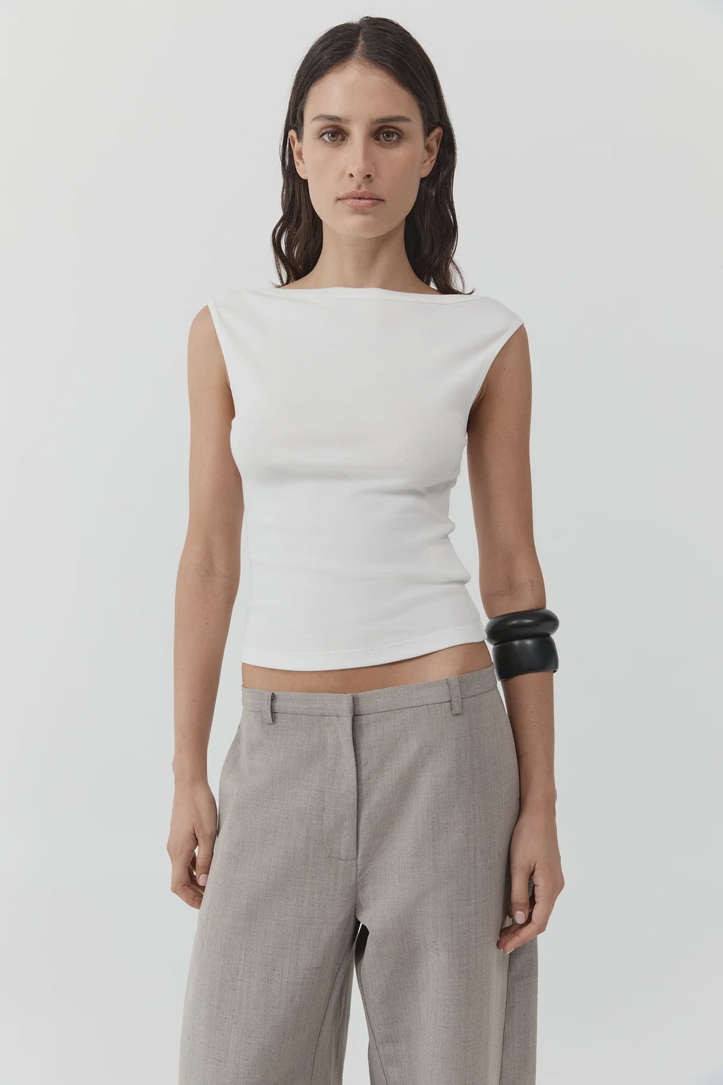 Organic Cotton Ballerina Top - White