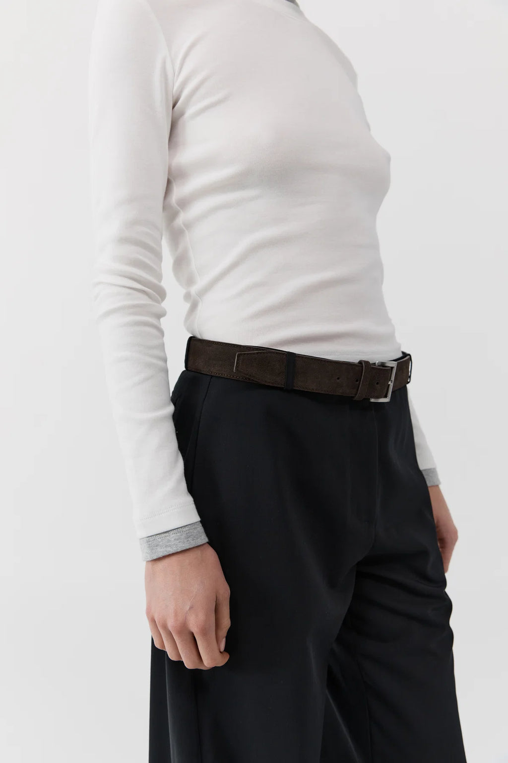 Suede Homme Belt Coffee