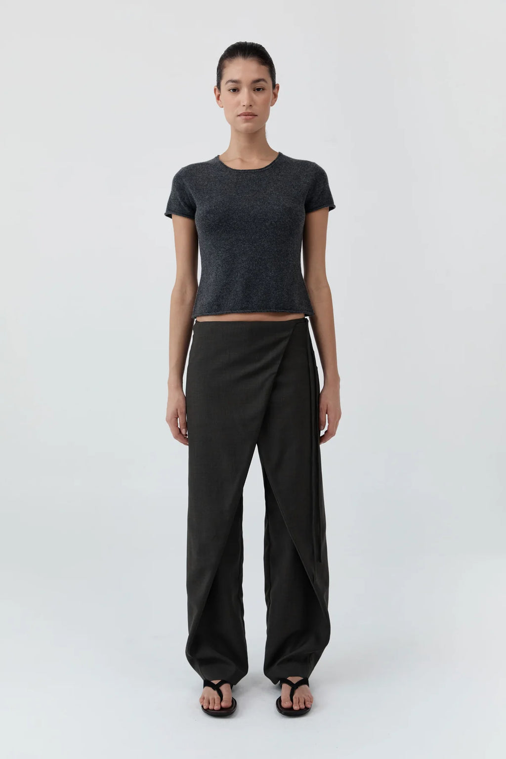 Wrap Rouleau Pants Umber
