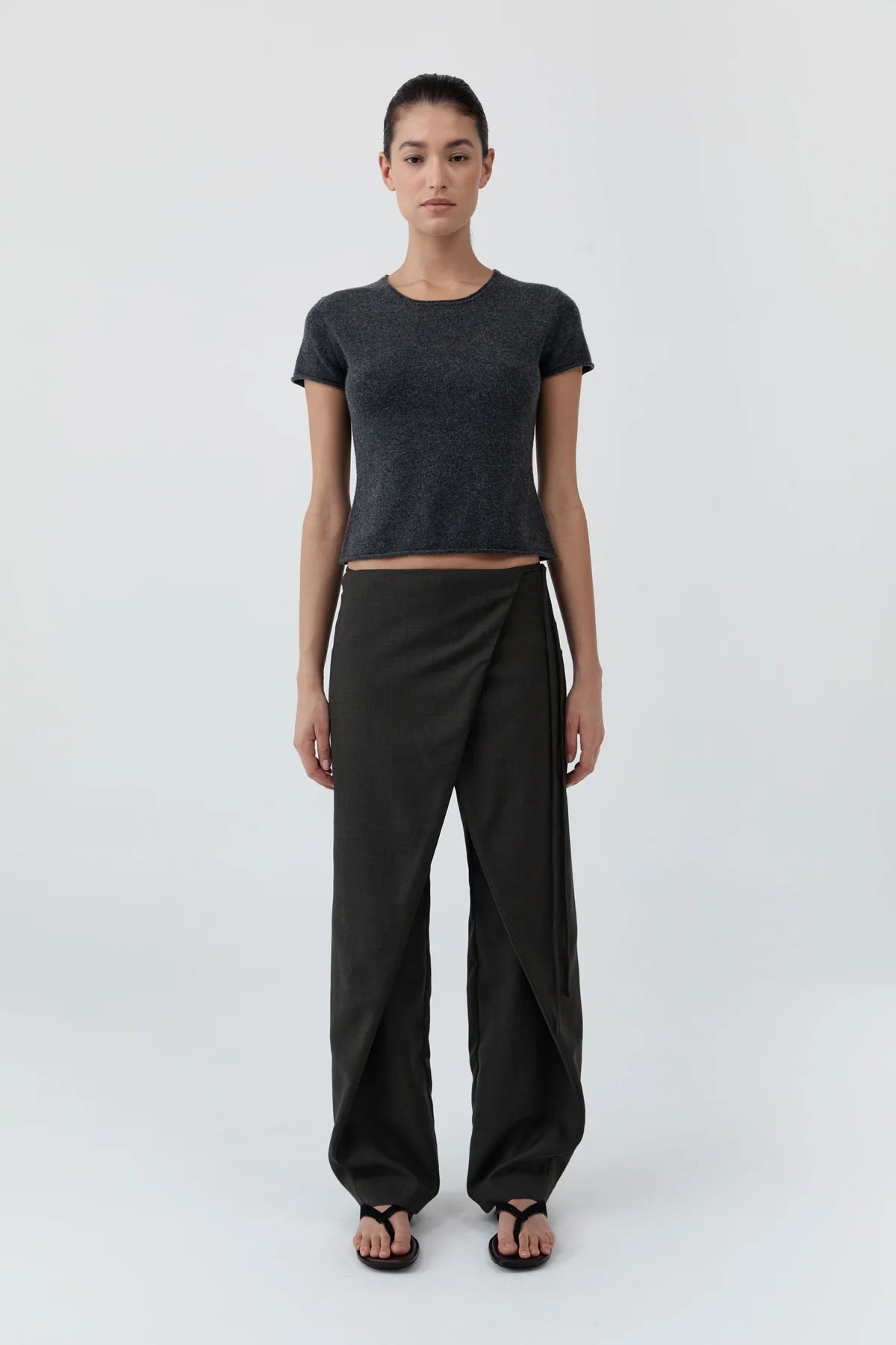 Wrap Rouleau Pants Umber