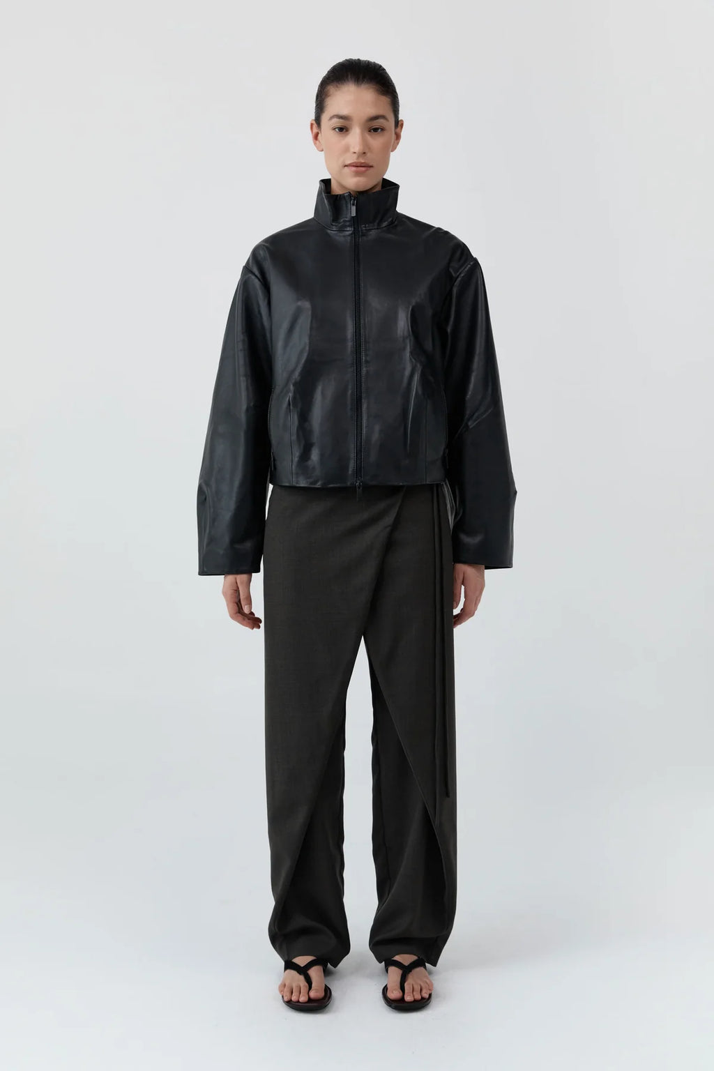 Wrap Rouleau Pants Umber