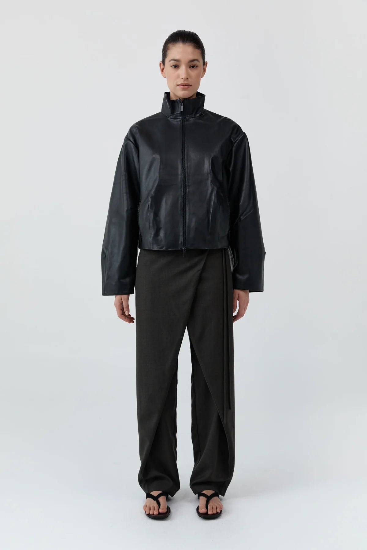 Wrap Rouleau Pants Umber