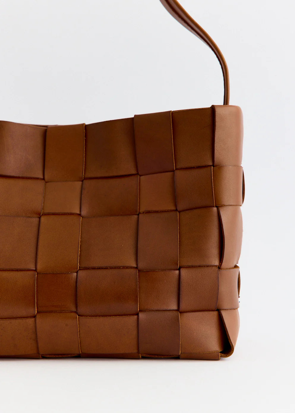 Woven Mini Tote Chestnut