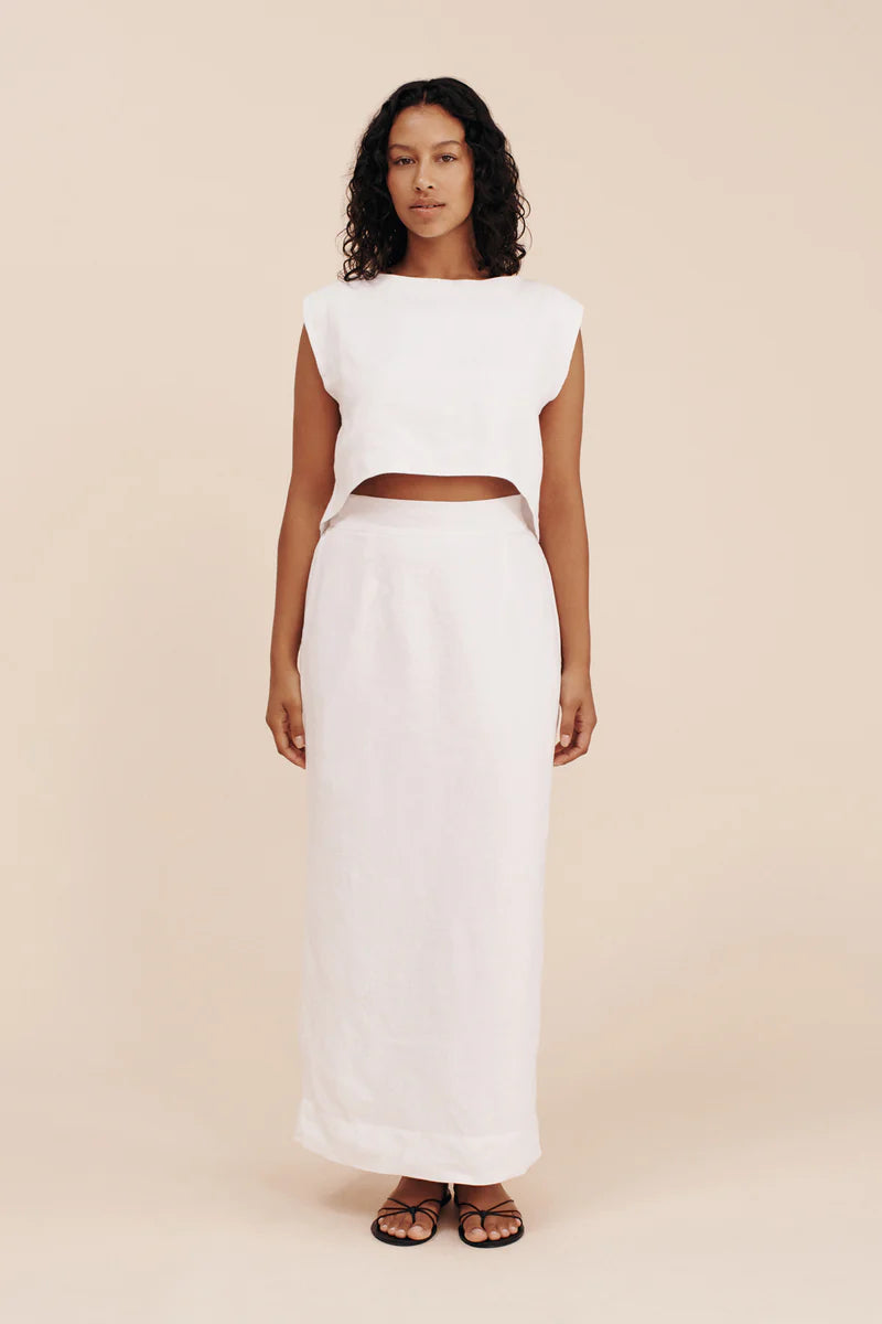Emma Pencil Skirt - Ivory