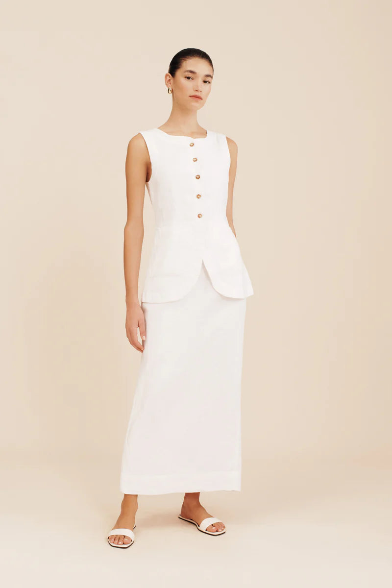 Emma Pencil Skirt - Ivory