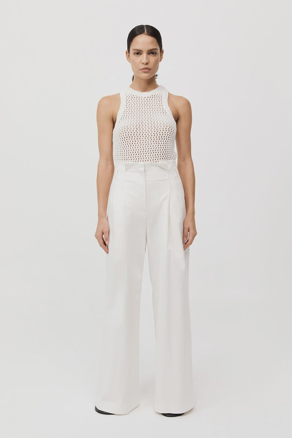 COTTON PAPERBAG TROUSER - XS & M & L