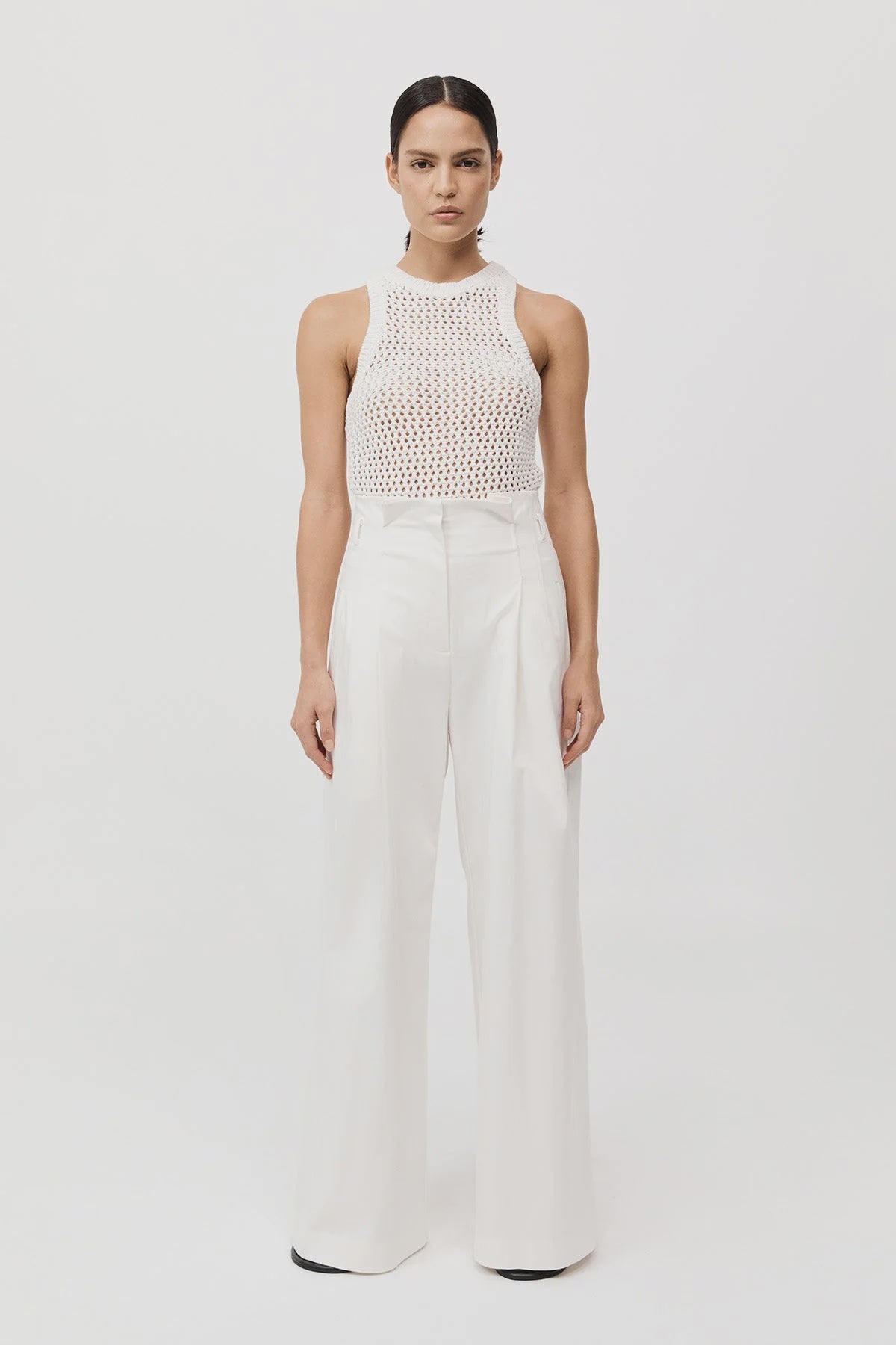COTTON PAPERBAG TROUSER - XS & M & L