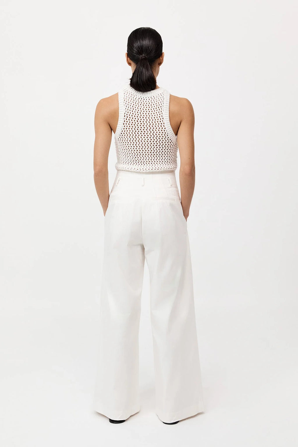 COTTON PAPERBAG TROUSER - XS & M & L