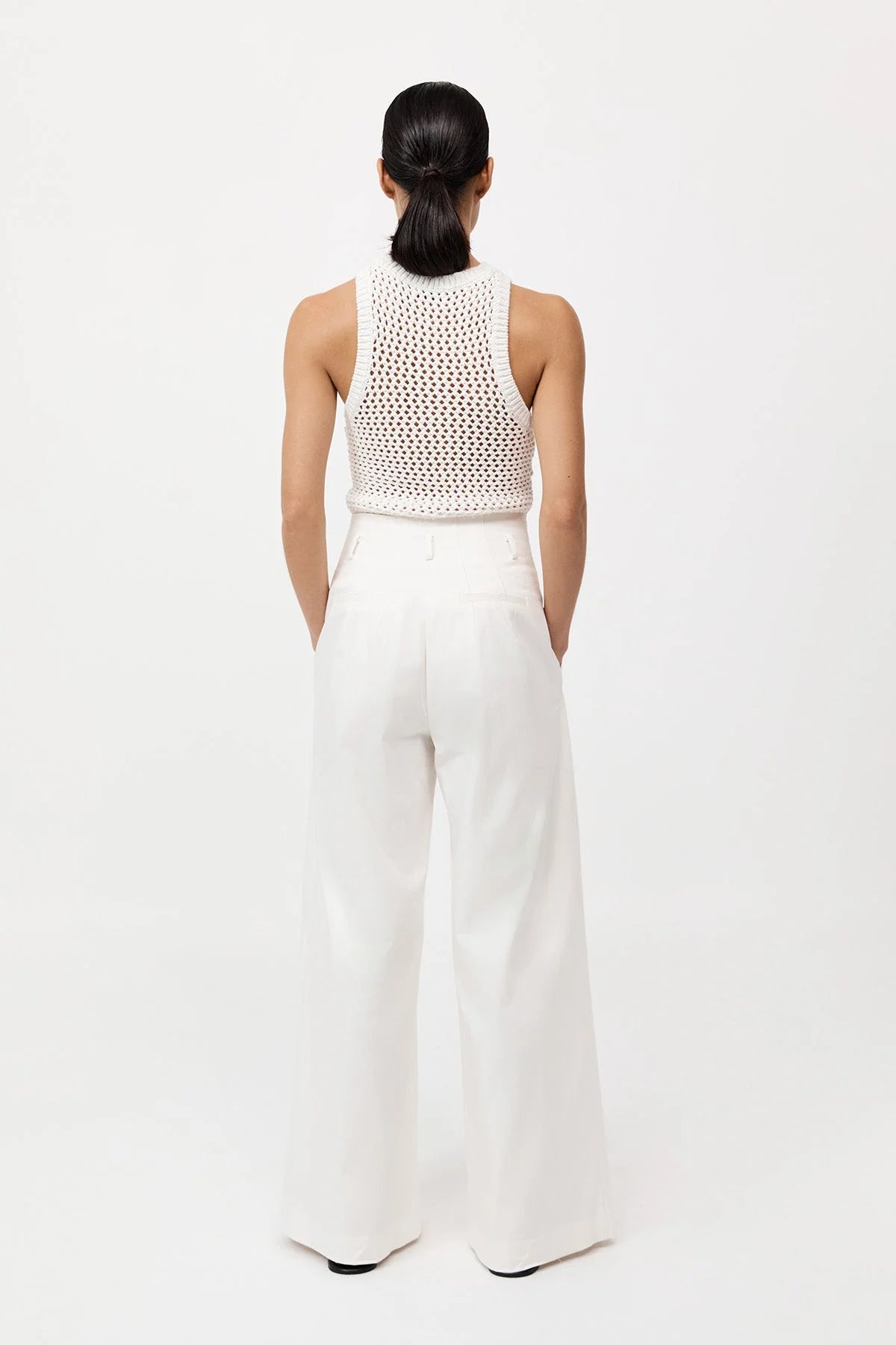 COTTON PAPERBAG TROUSER - XS & M & L