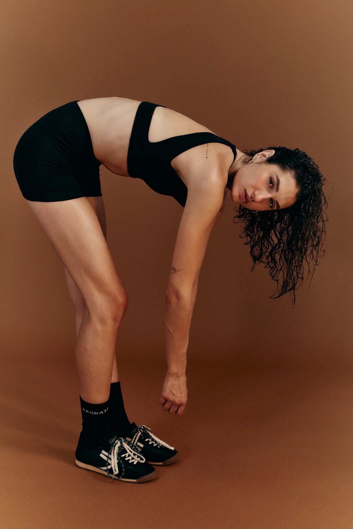 Coming Soon Cross Back Wool Bralet Black