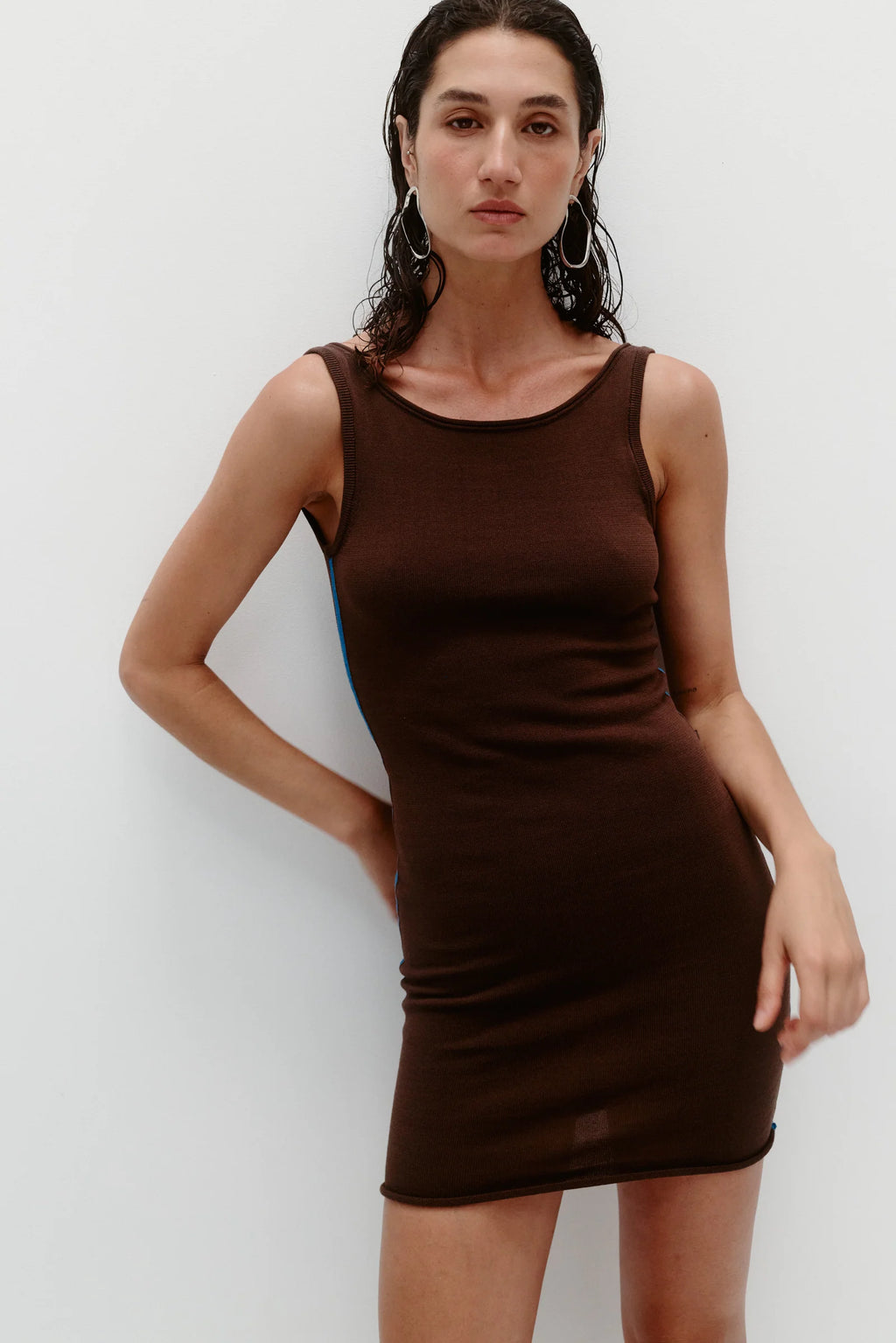 Coming Soon Essentials Slip Dress Bark