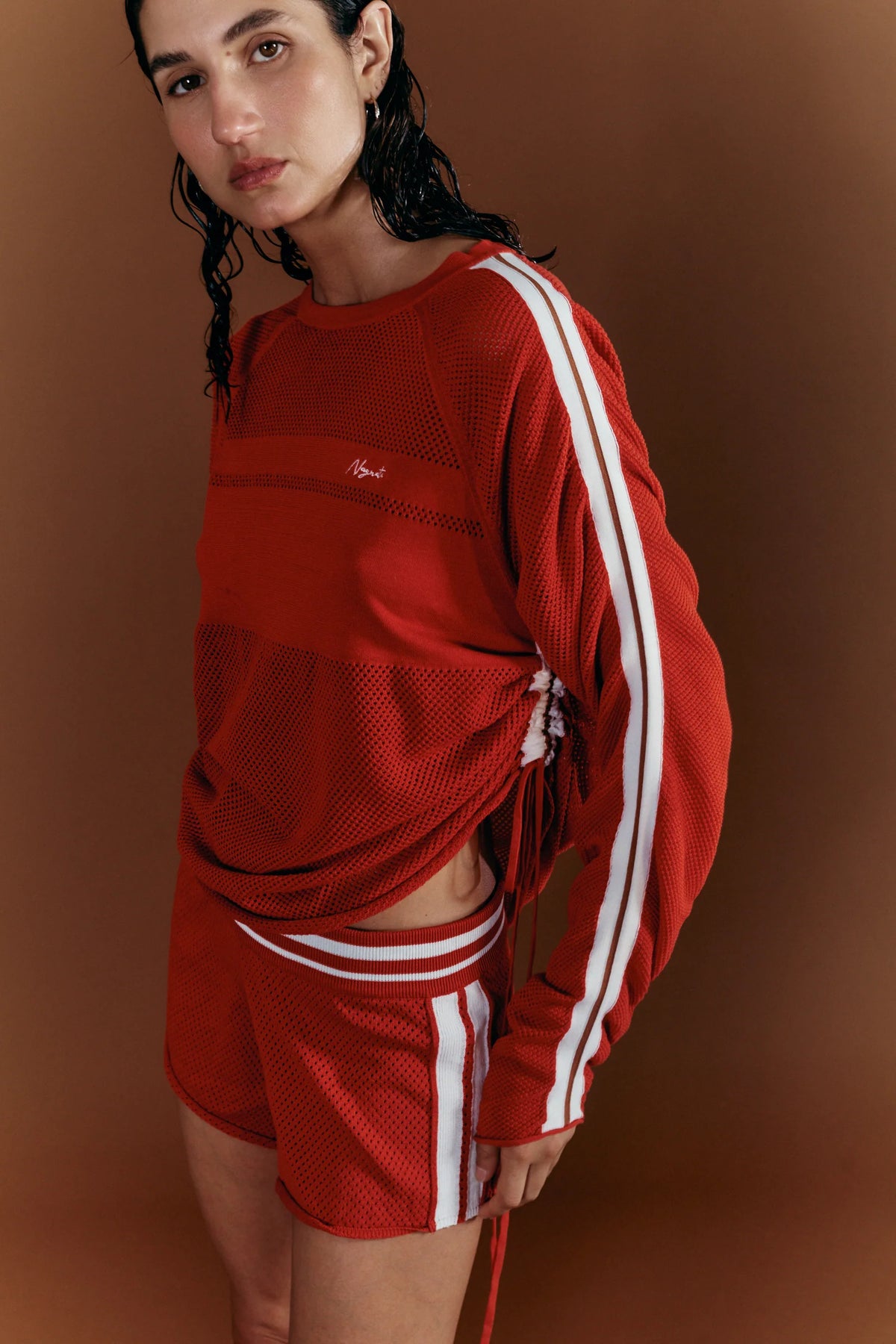Coming Soon Downtown Mesh Jersey  Poppy