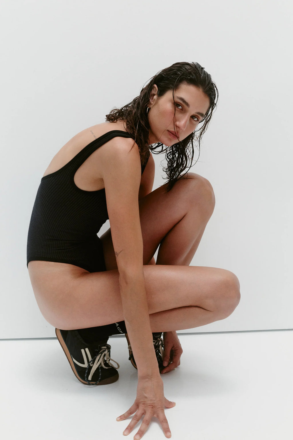 Coming Soon Classic Wool Bodysuit Obsidian