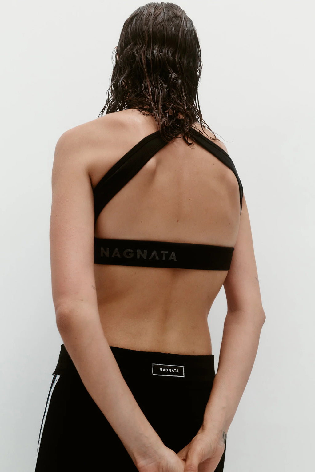 Coming Soon Cross Back Wool Bralet Black
