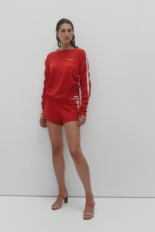 Downtown Mesh Short Poppy