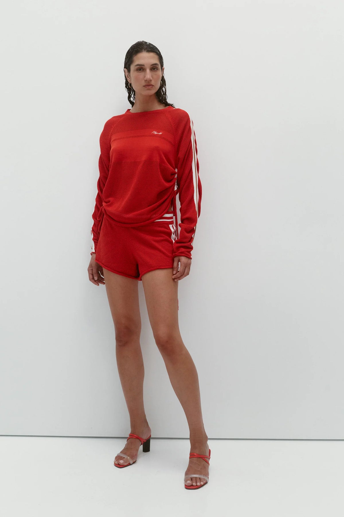 Coming Soon Downtown Mesh Jersey  Poppy