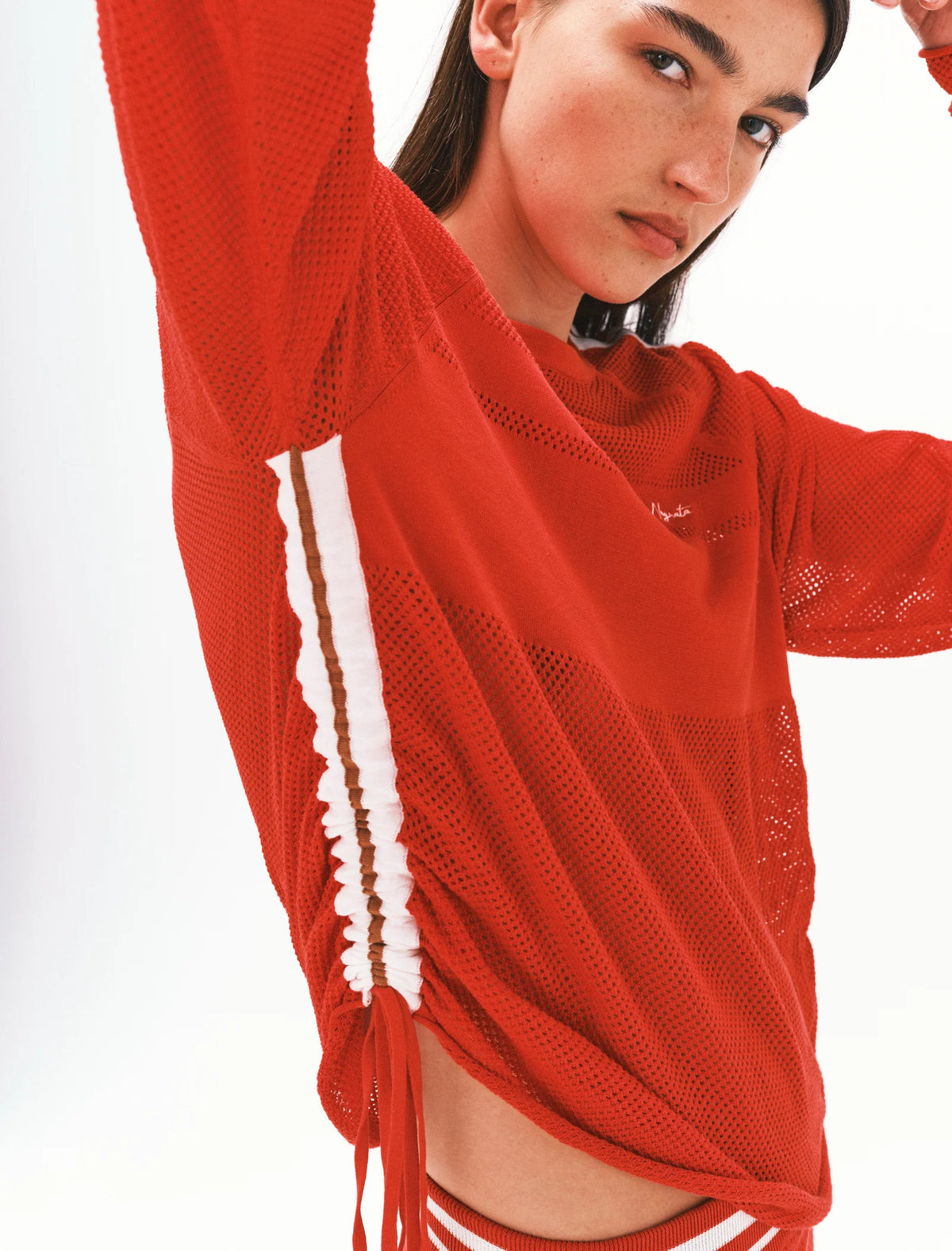 Coming Soon Downtown Mesh Jersey  Poppy