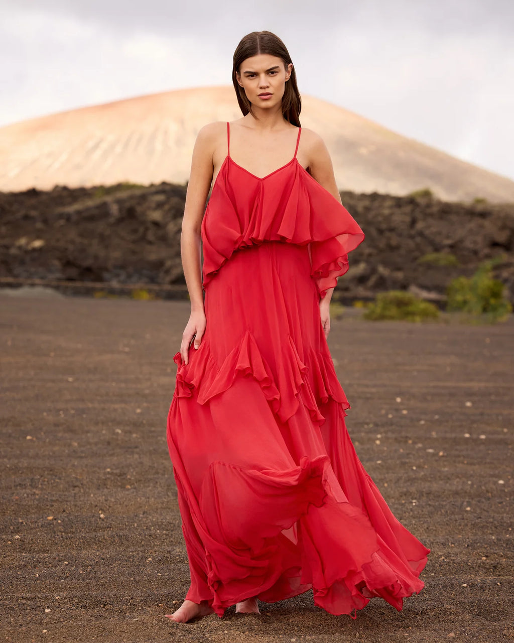 Calimera Dress  Red