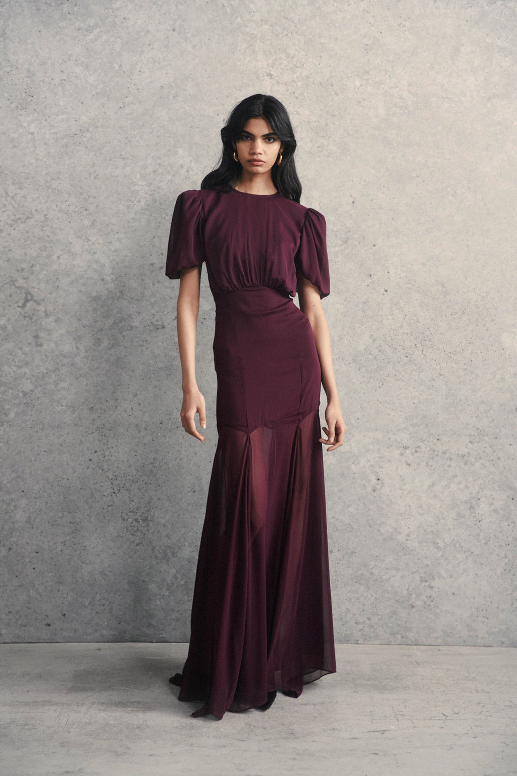de la vali agua maxi dress AGUA MAXI DRESS IN SEA GREEN CRINKLE CHIFFON DE LA VALI OFFICIAL
