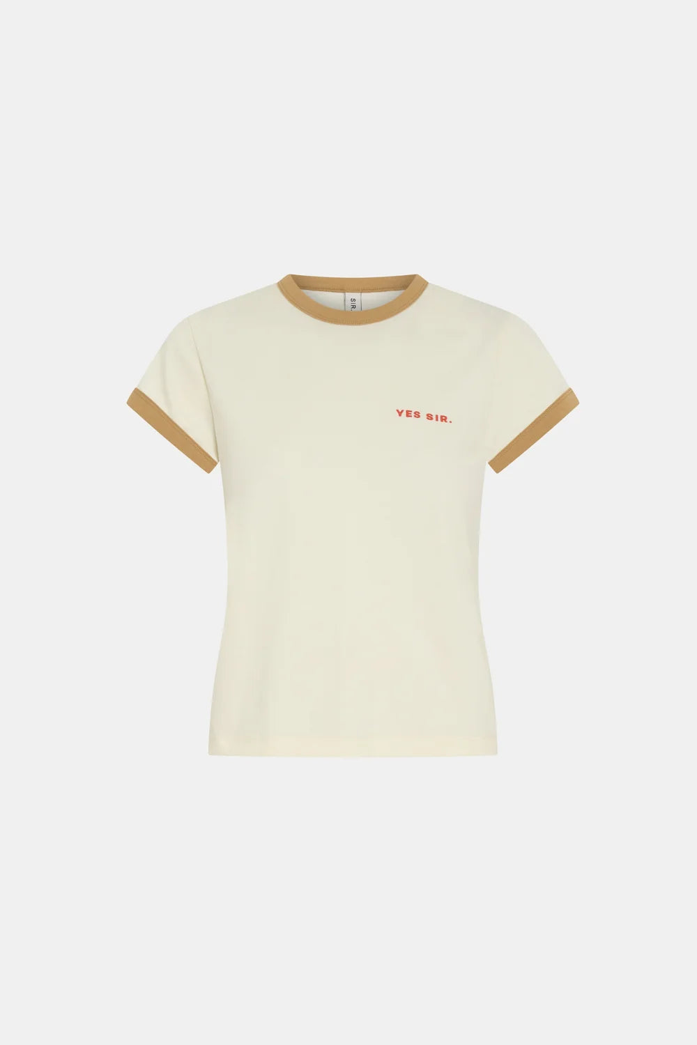 Yes SIR. Fitted Tee Ivory Yellow