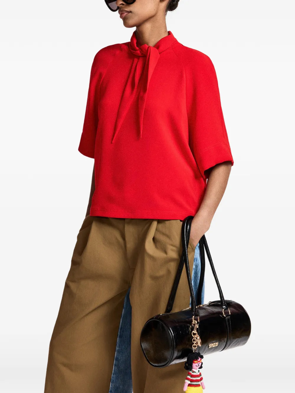 Kassie pussy-bow blouse