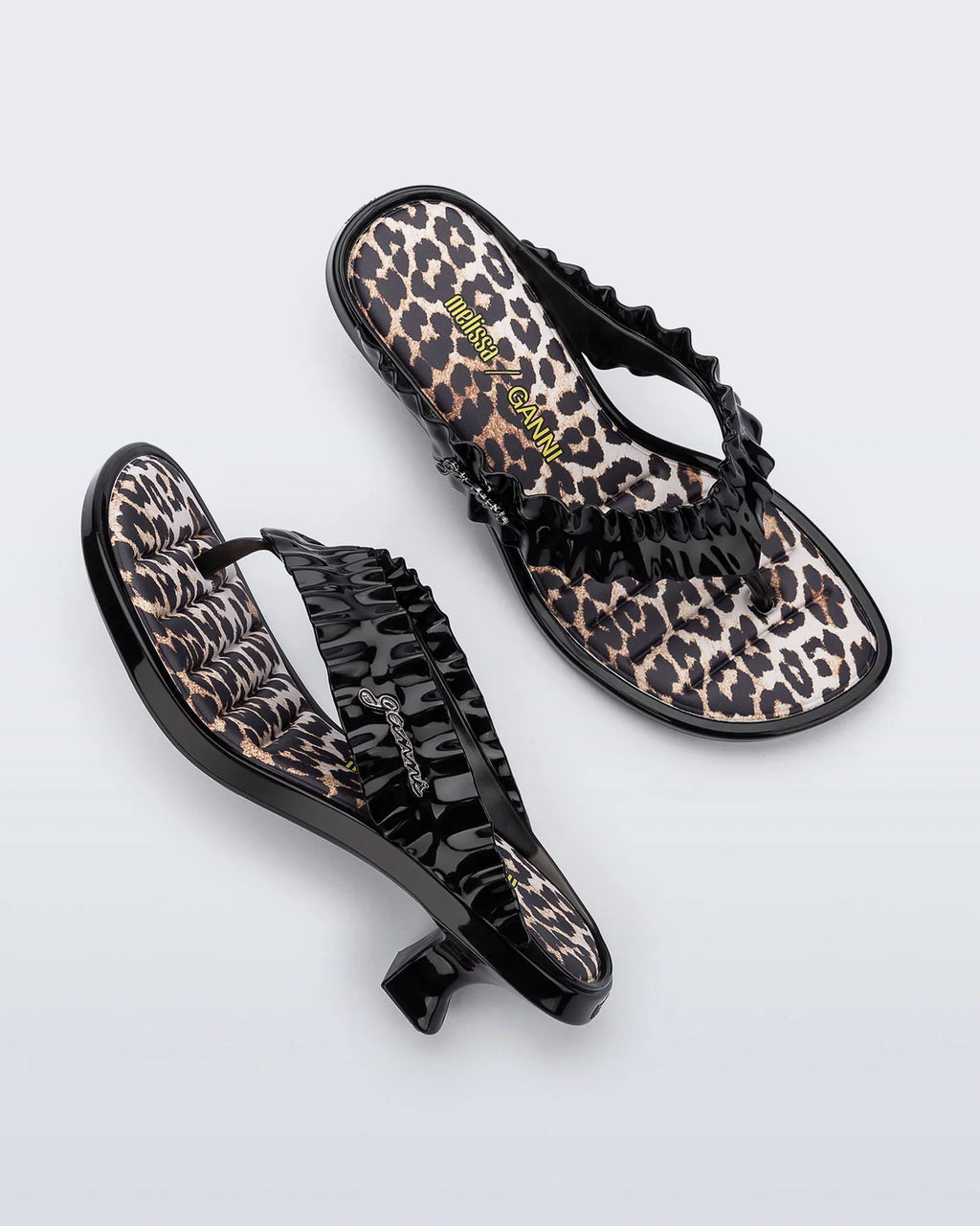 Coming Soon * Melissa x Ganni Thong Kitten Heel Black