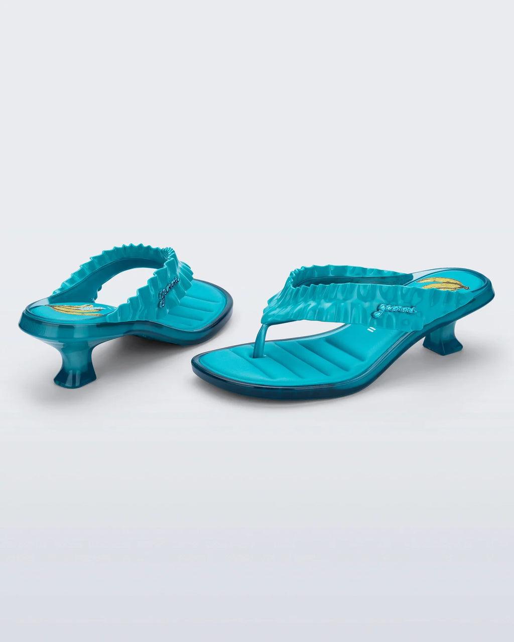 Coming Soon * Melissa x Ganni Thong Kitten Heel Blue
