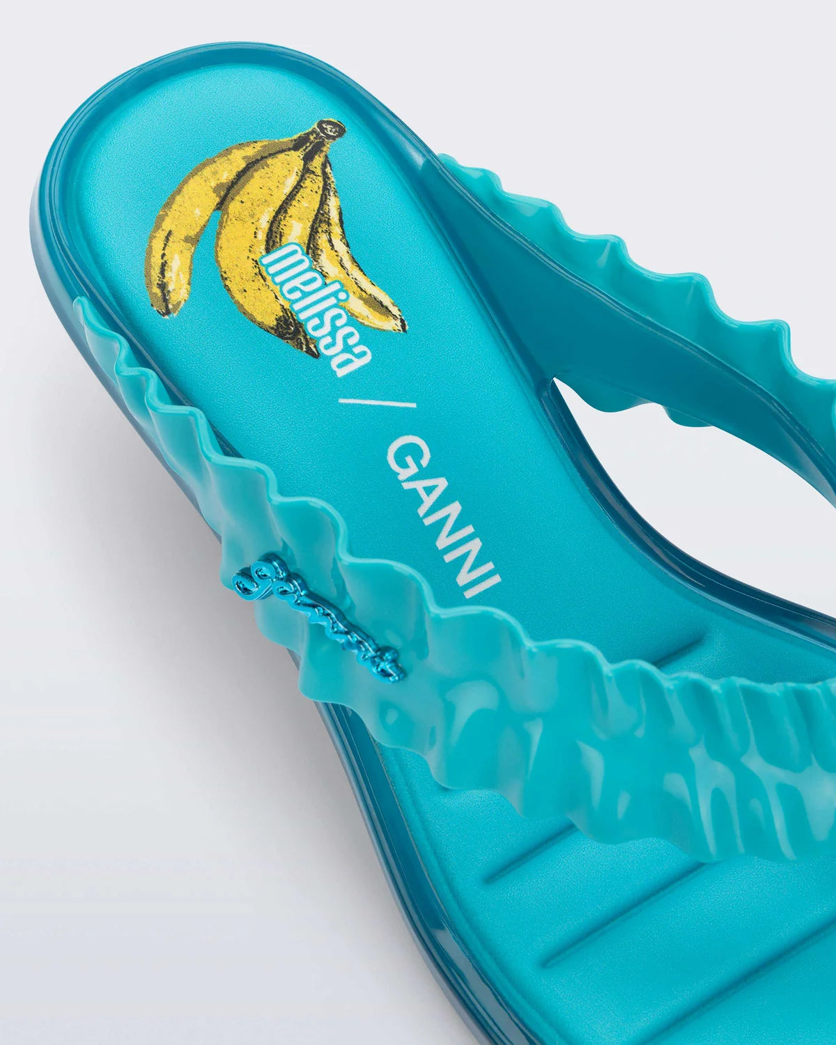 Coming Soon * Melissa x Ganni Thong Kitten Heel Blue