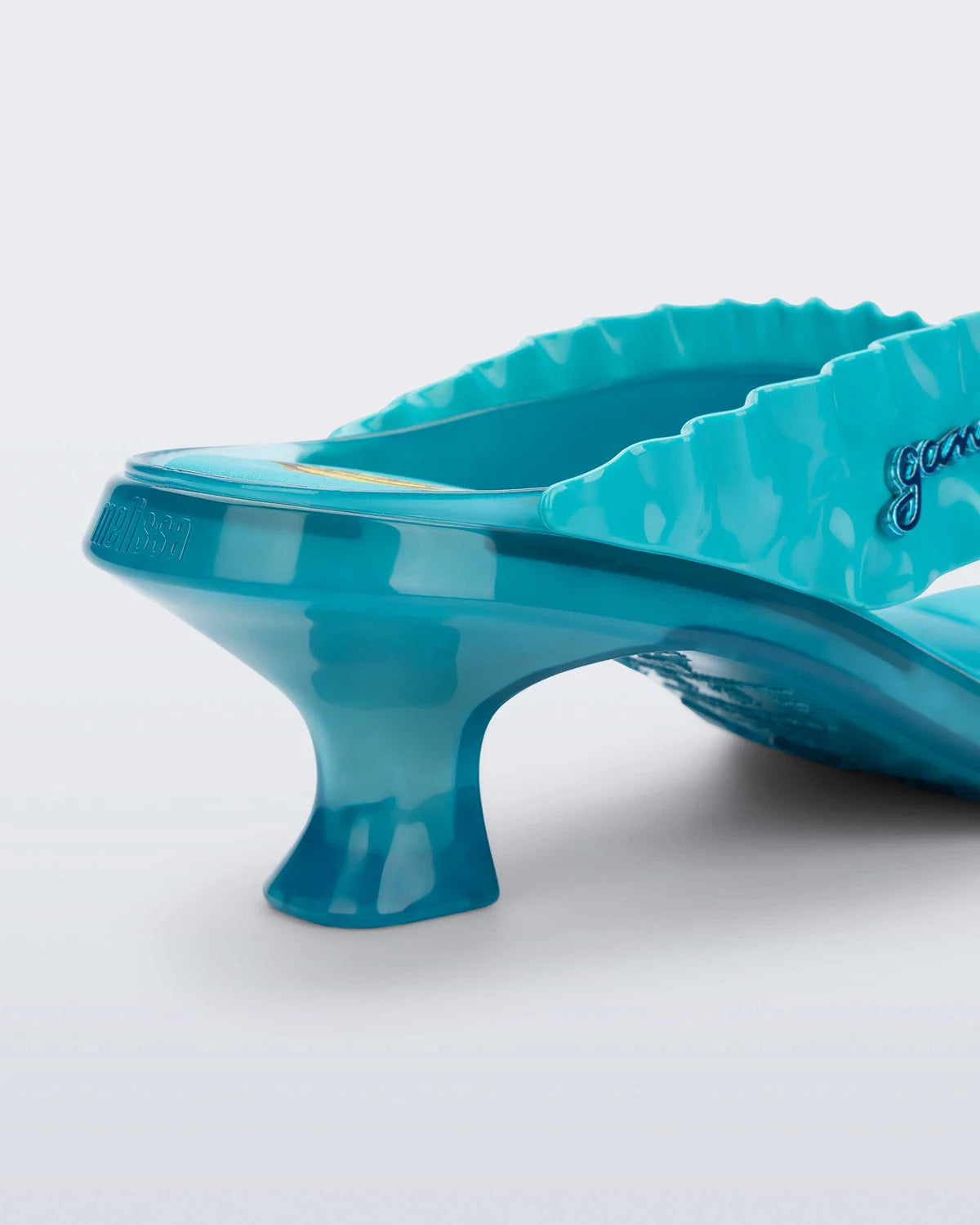 Coming Soon * Melissa x Ganni Thong Kitten Heel Blue