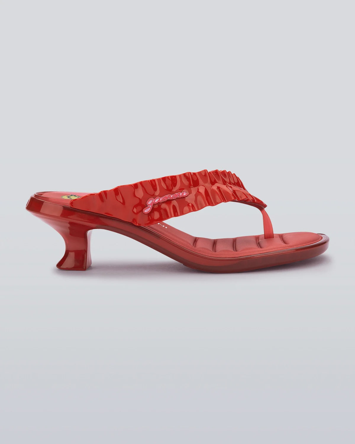 Coming Soon * Melissa x Ganni Thong Kitten Heel Red