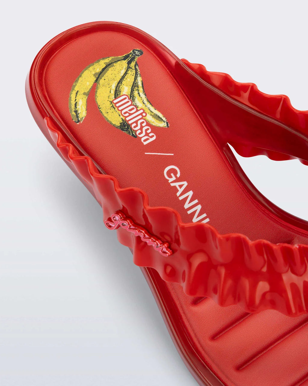 Coming Soon * Melissa x Ganni Thong Kitten Heel Red