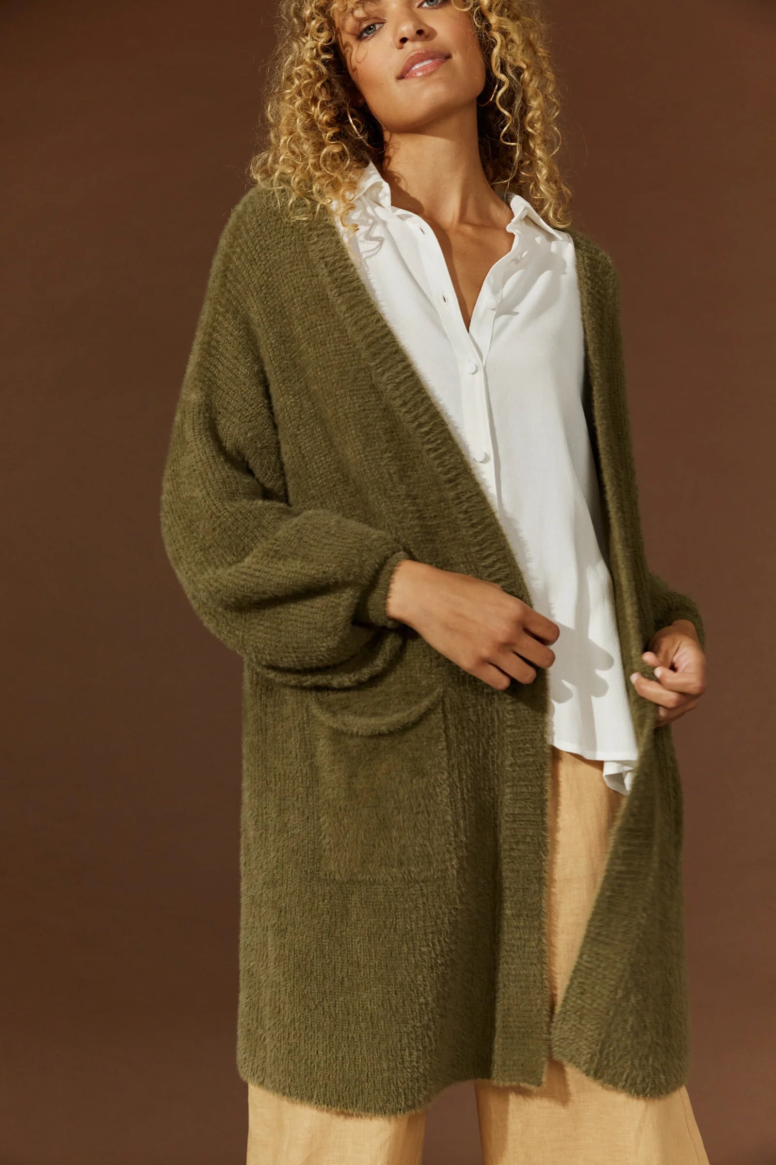Cikoya Cardigan Khaki