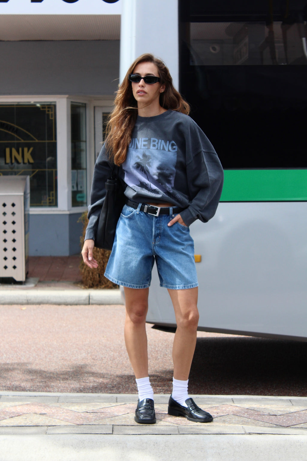 Miles Sweatshirt Washed Palms