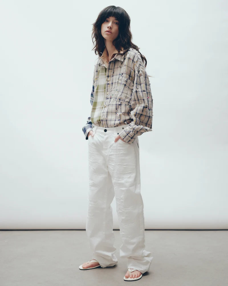Reworked Artist Flannel Shirt