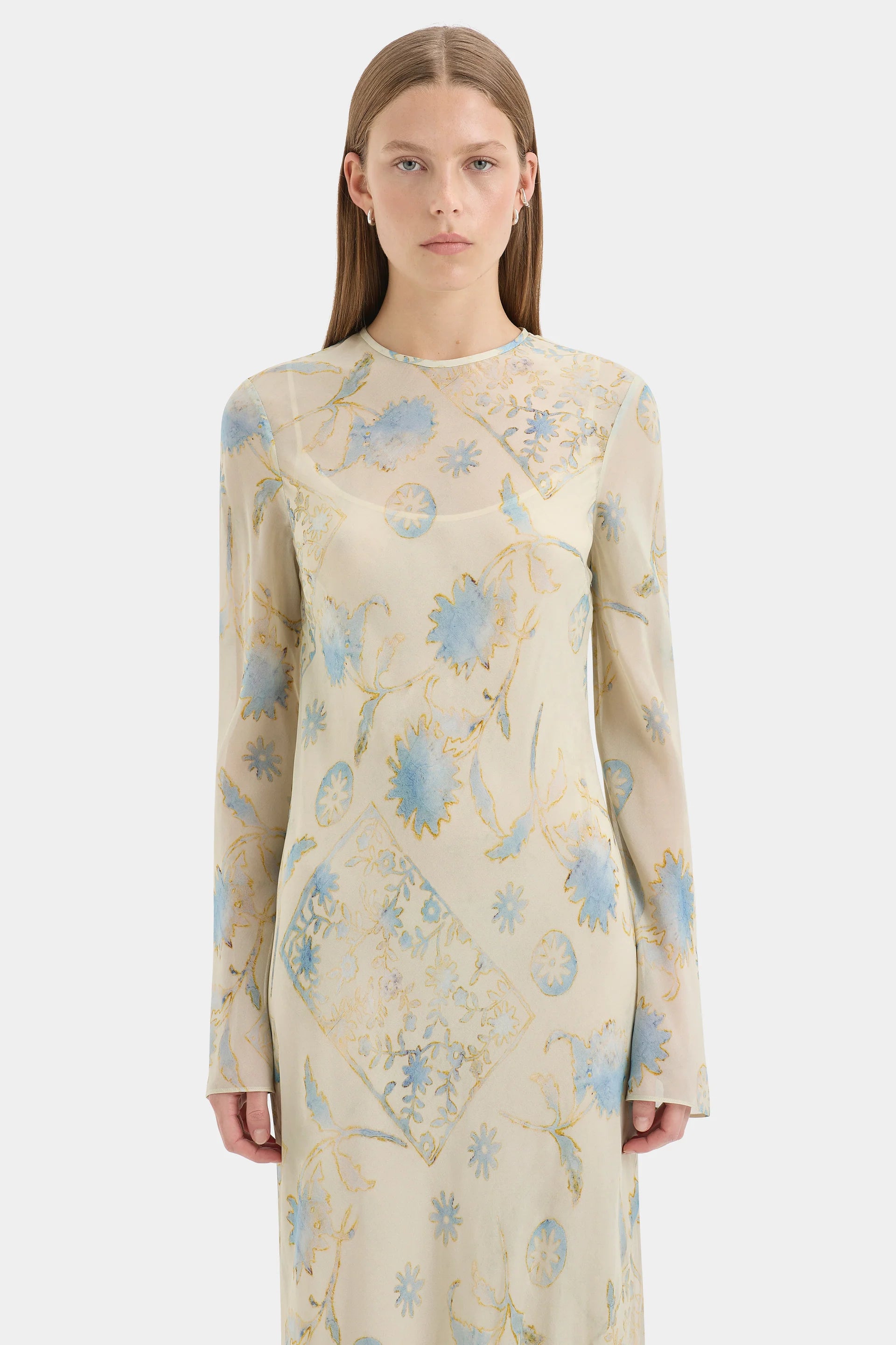Cecile Long Sleeve Dress Eira Butter