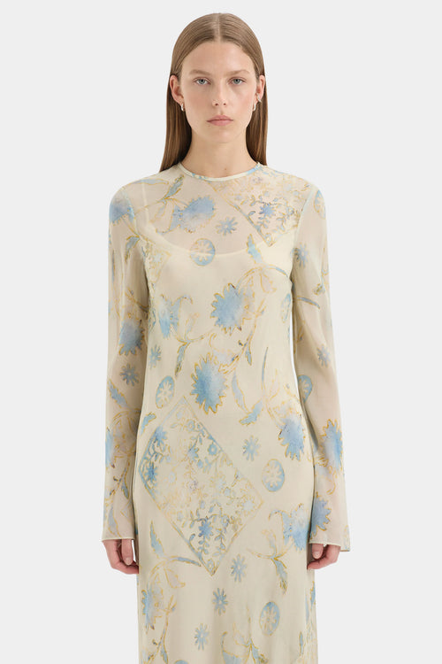 Cecile Long Sleeve Dress Eira Butter