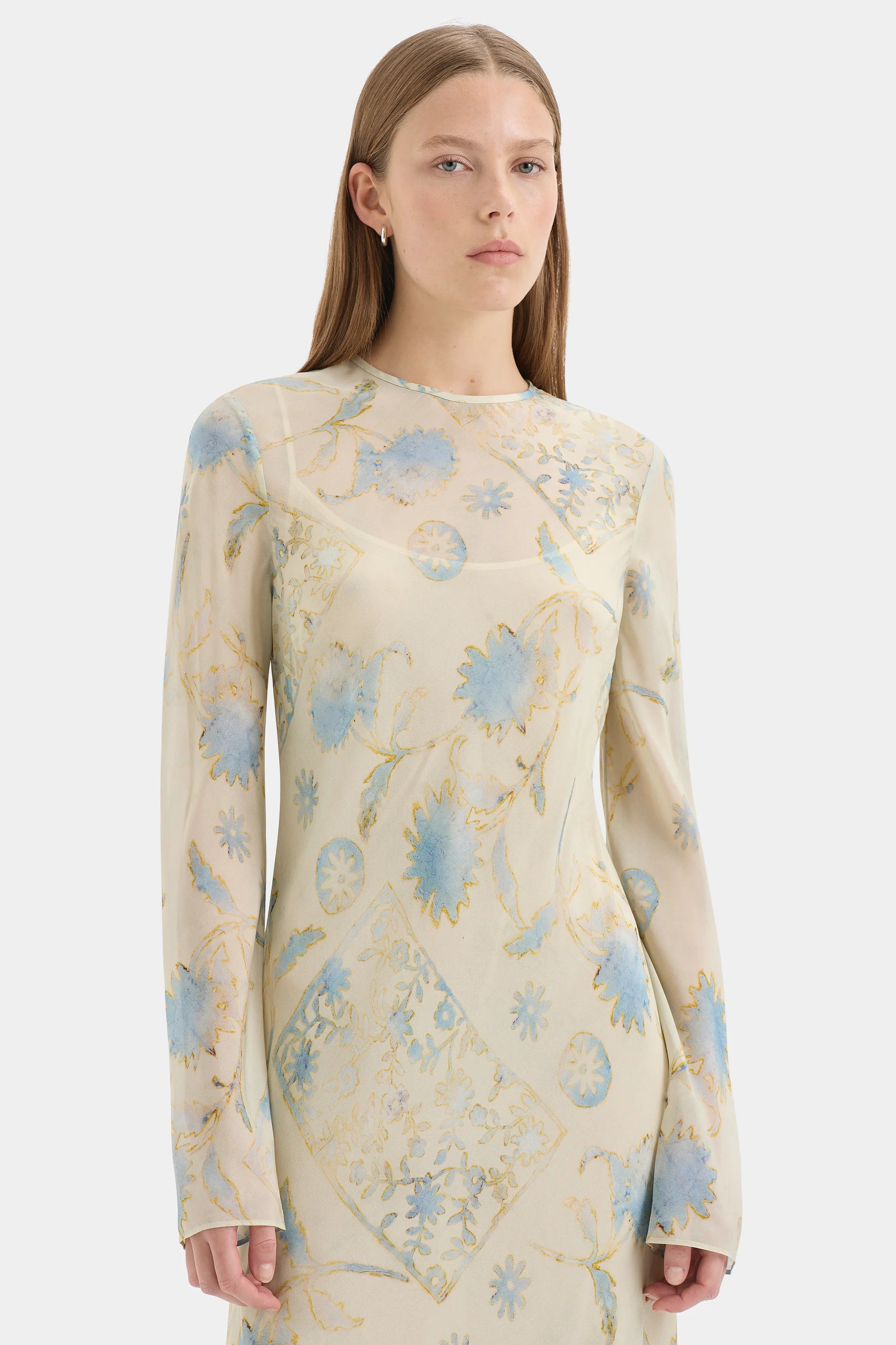 Cecile Long Sleeve Dress Eira Butter