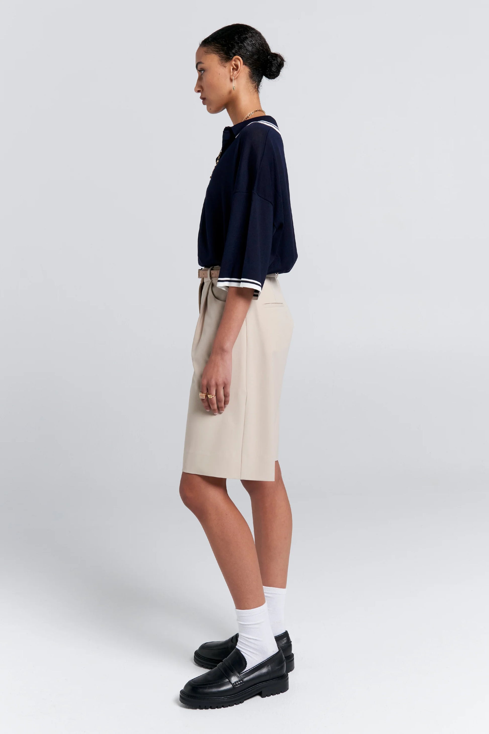 Relax Knit Polo Navy