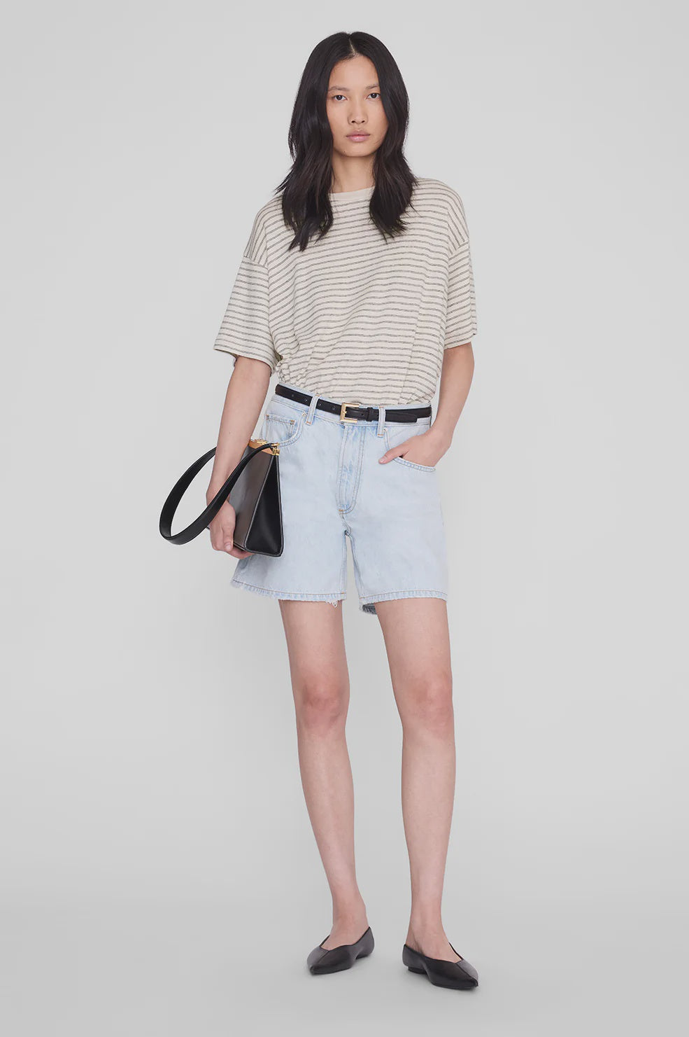 Cade Tee Black Stripe