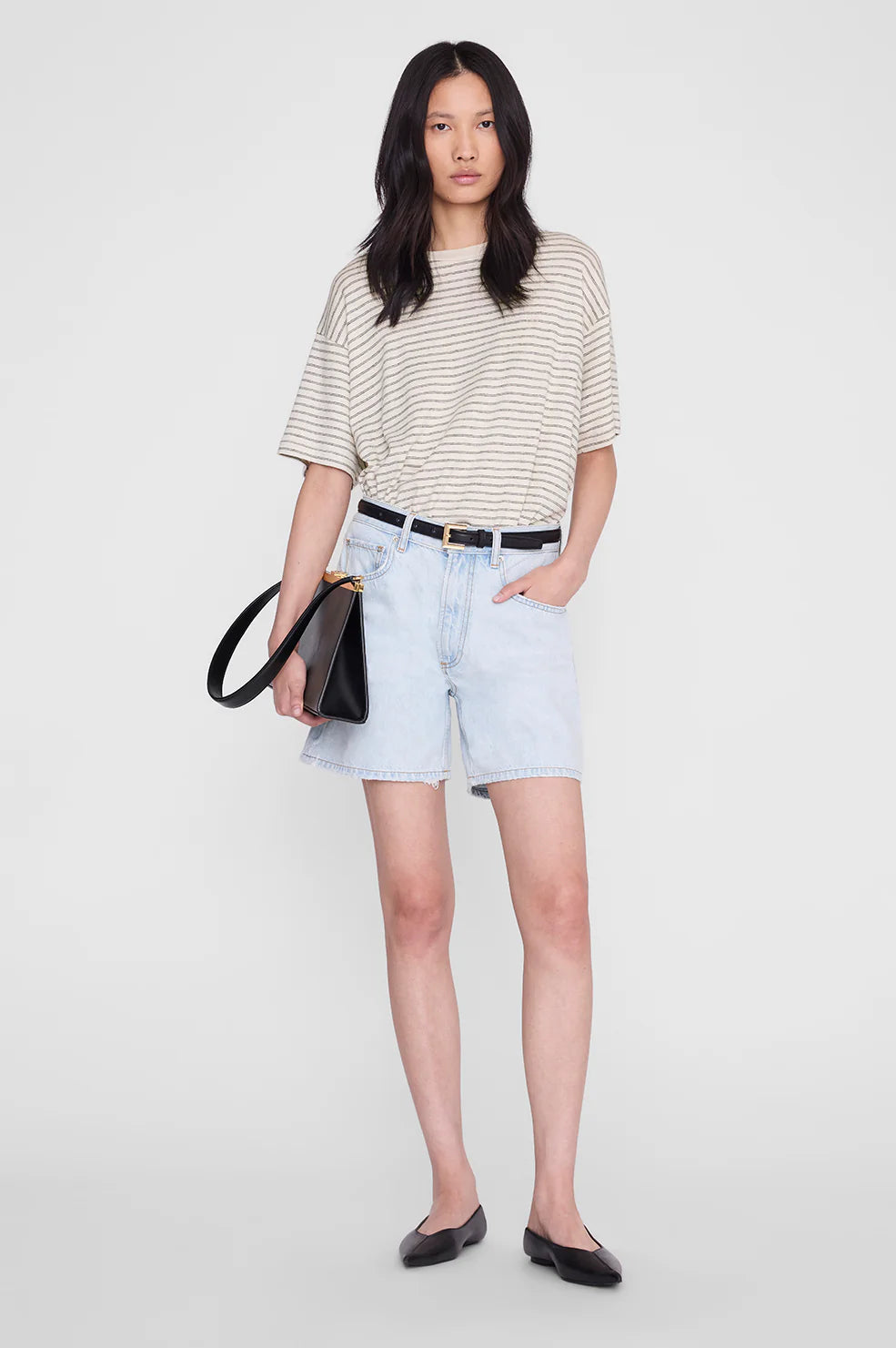 Cade Tee Black Stripe