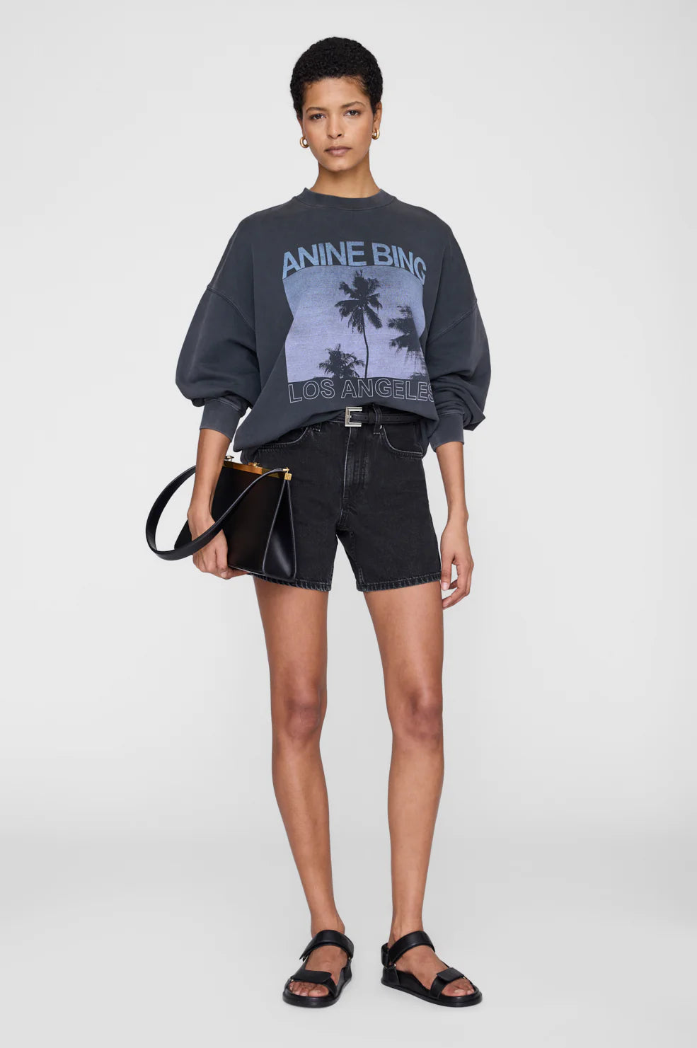 Miles Sweatshirt Washed Palms