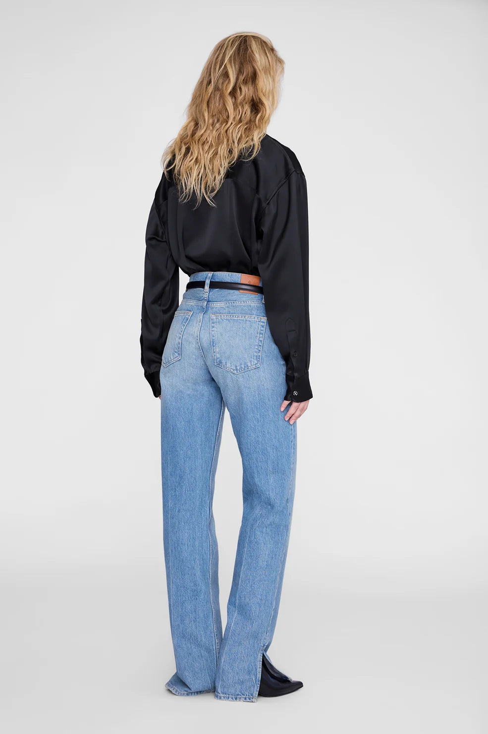 Scott Cropped Shirt Black