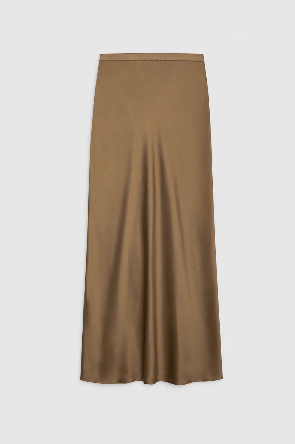 Bar Silk Skirt Sepia - L