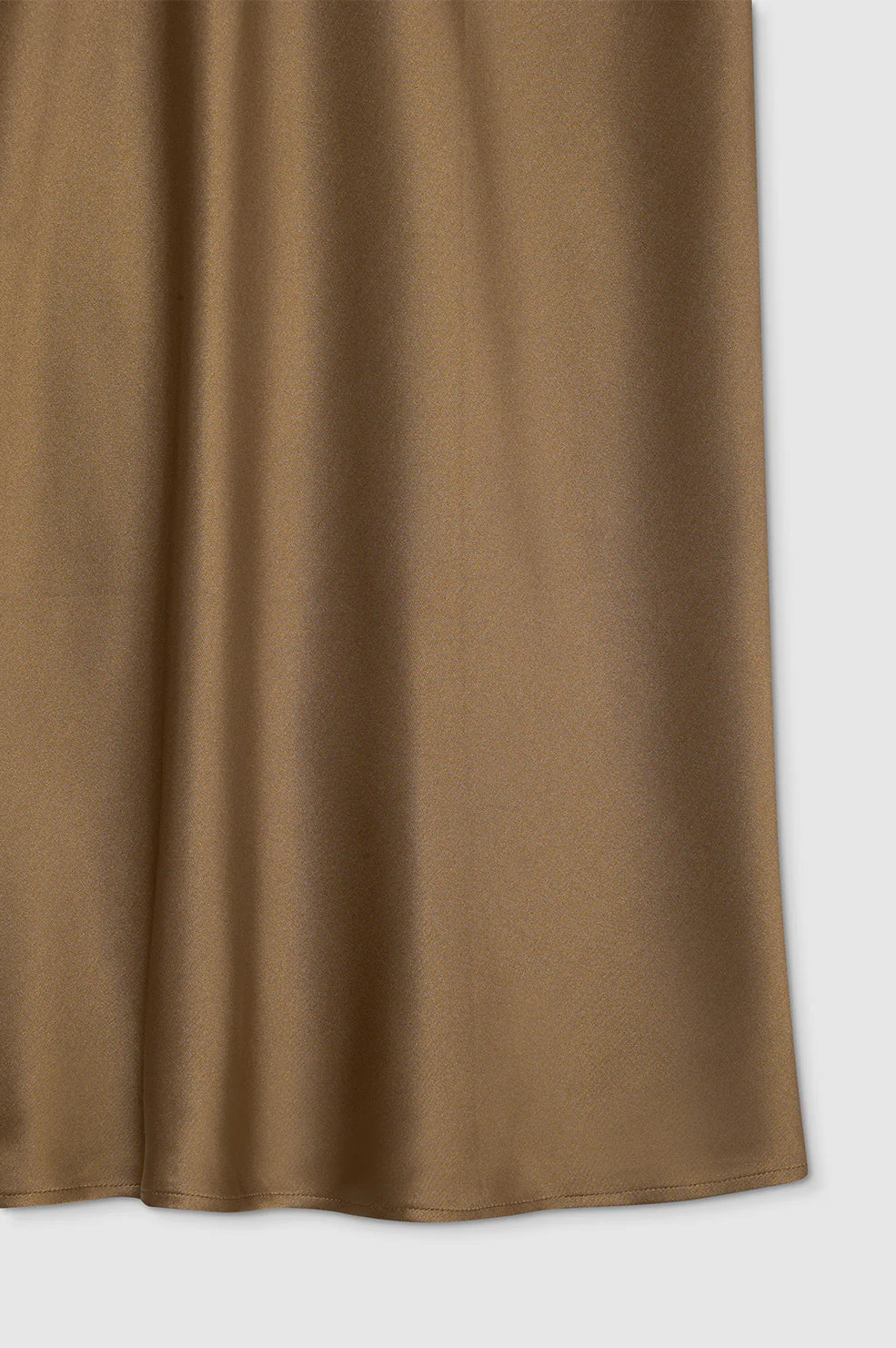 Bar Silk Skirt Sepia - L
