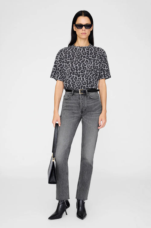 Avi Cohen Tee Grey Leopard