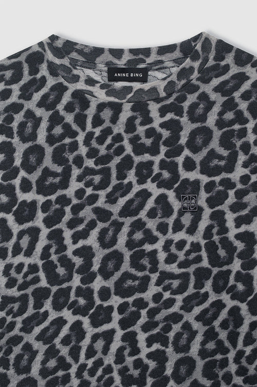 Avi Cohen Tee Grey Leopard