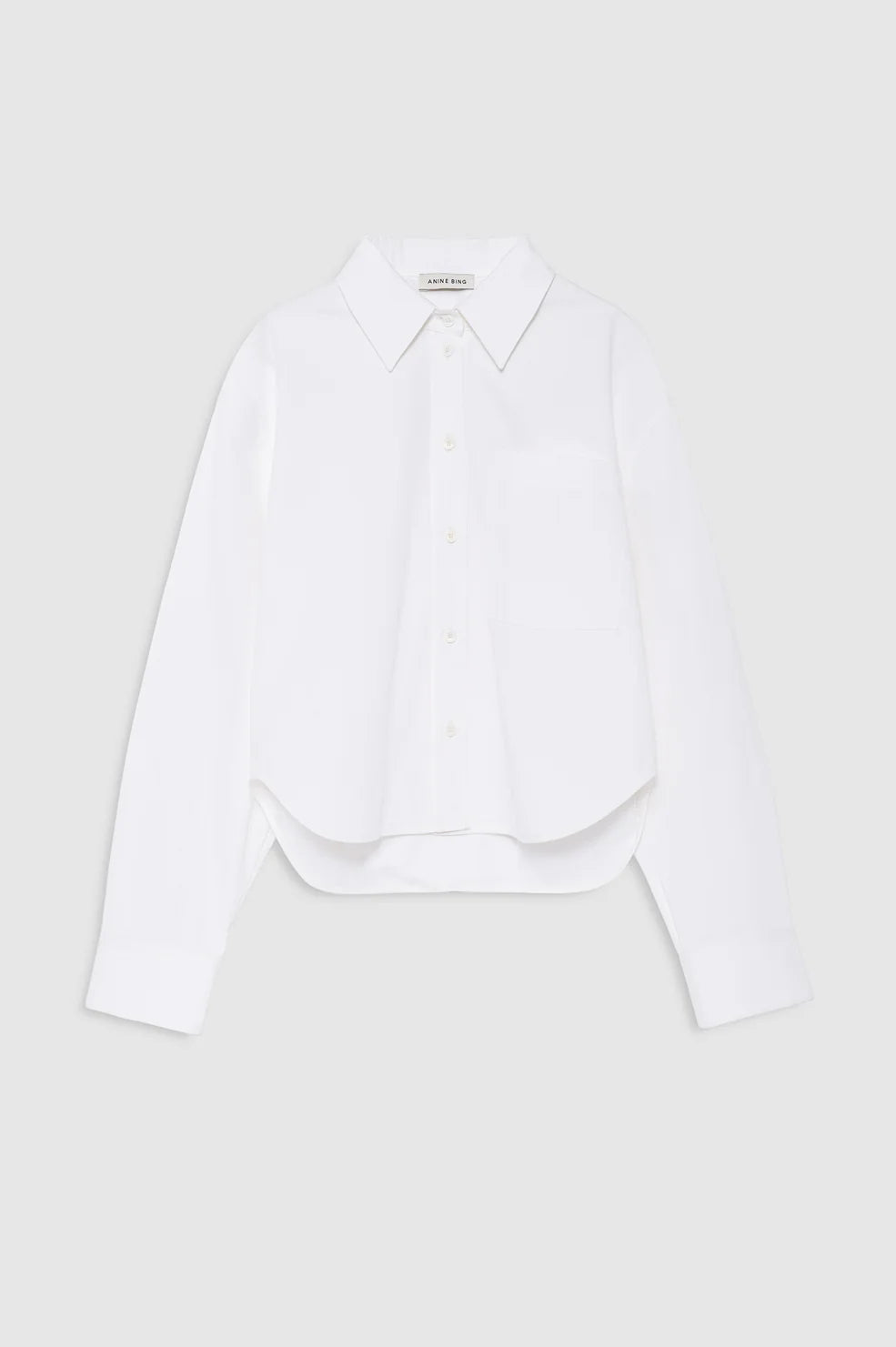 Scott Cropped Shirt White