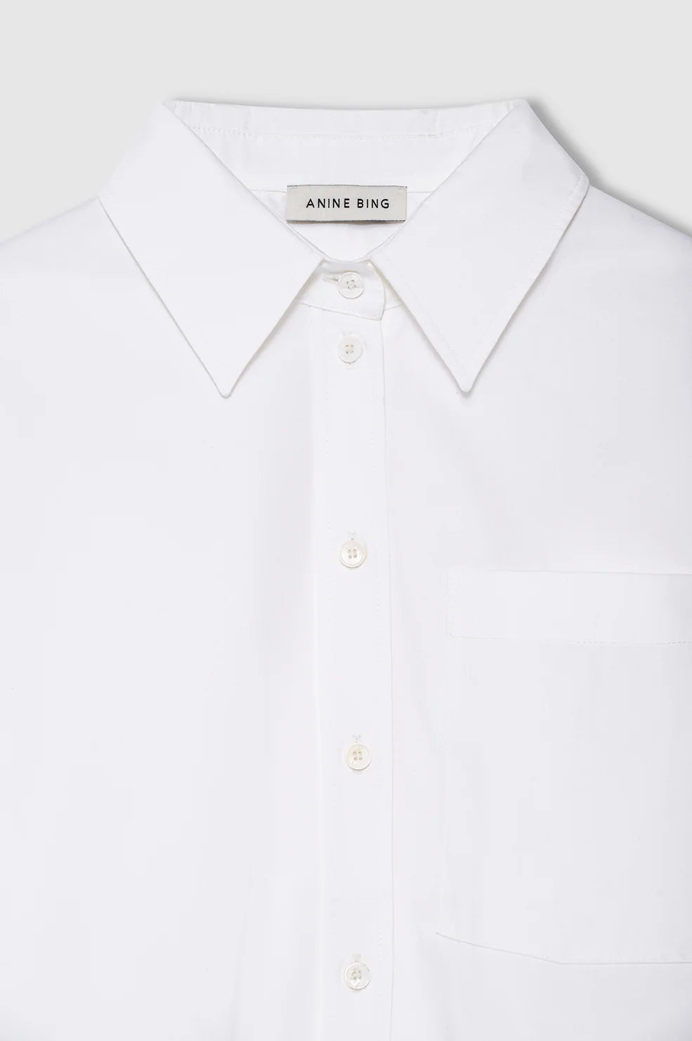 Scott Cropped Shirt White