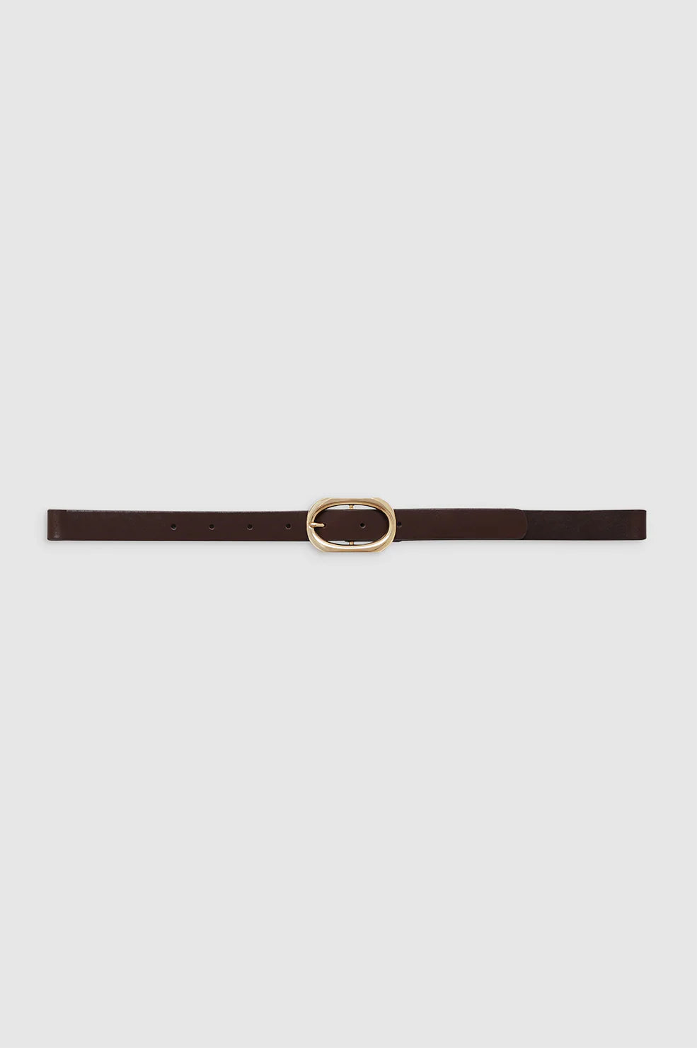 Mini Signature Link Belt - Dark Brown