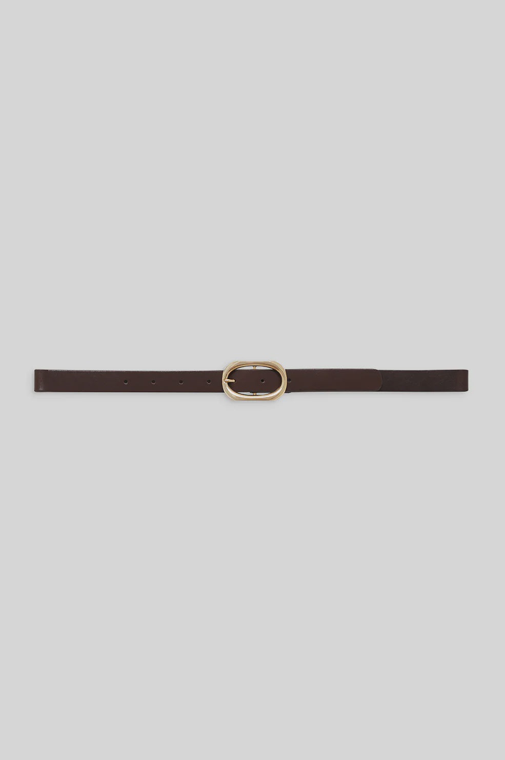 Mini Signature Link Belt - Dark Brown